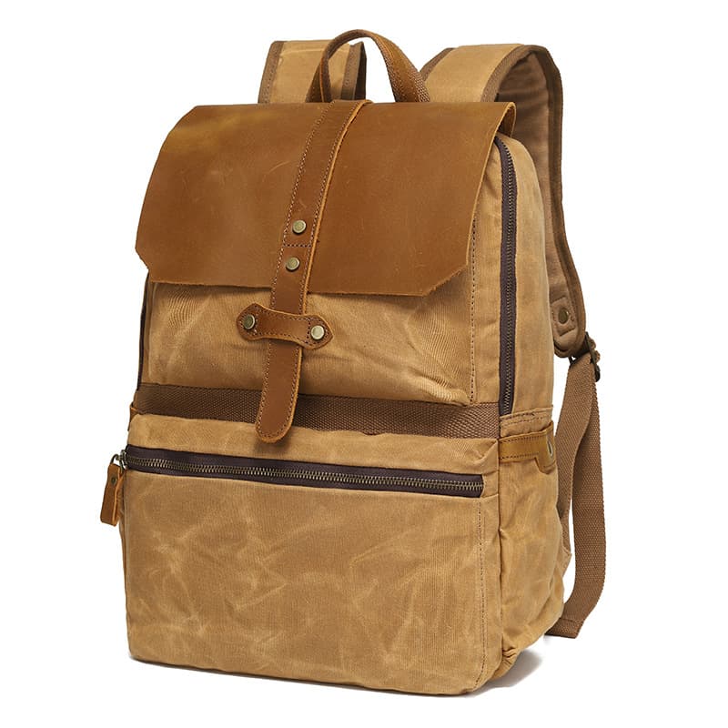 Faux Leather Backpack for Men thumbnail 6