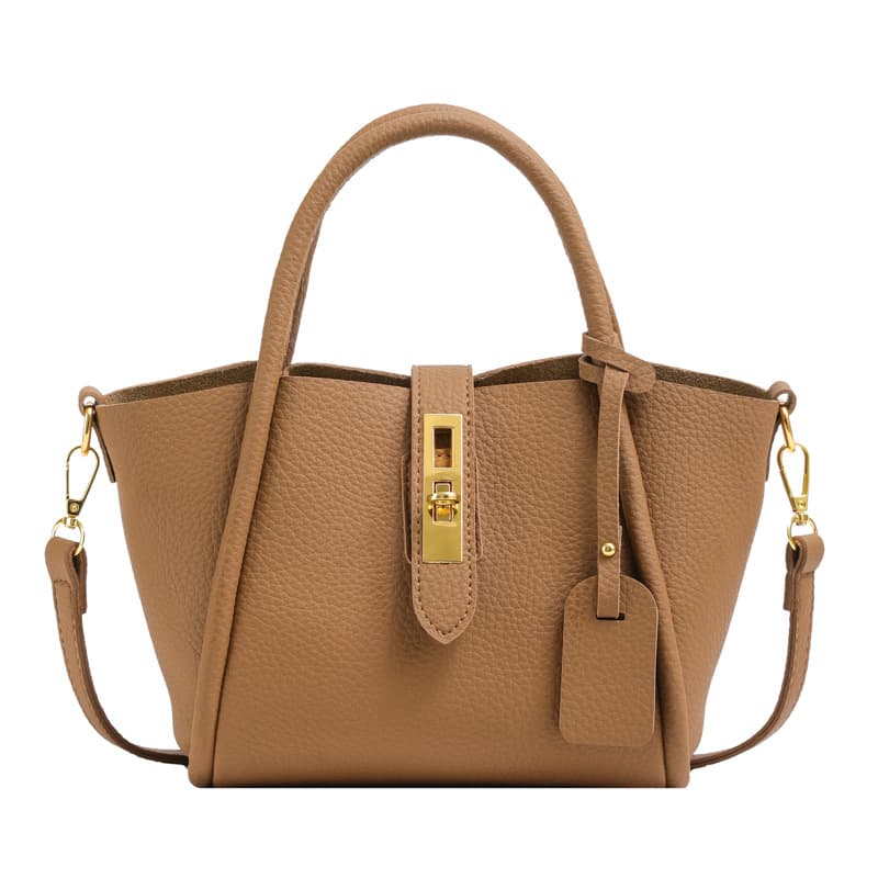 Genuine Leather Stylish cross-body bucket bag thumbnail 5