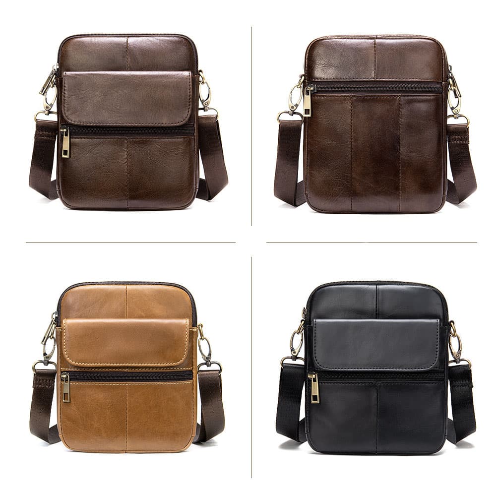 PU Leather Shoulder Crossbody Bag For Men thumbnail 5