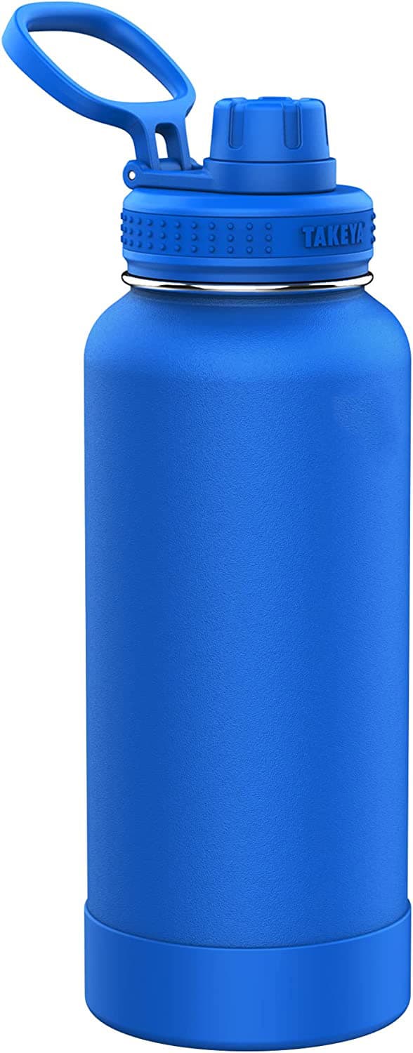 22 oz Insulated Stainless Steel Water Bottle with Spout Lid thumbnail 2
