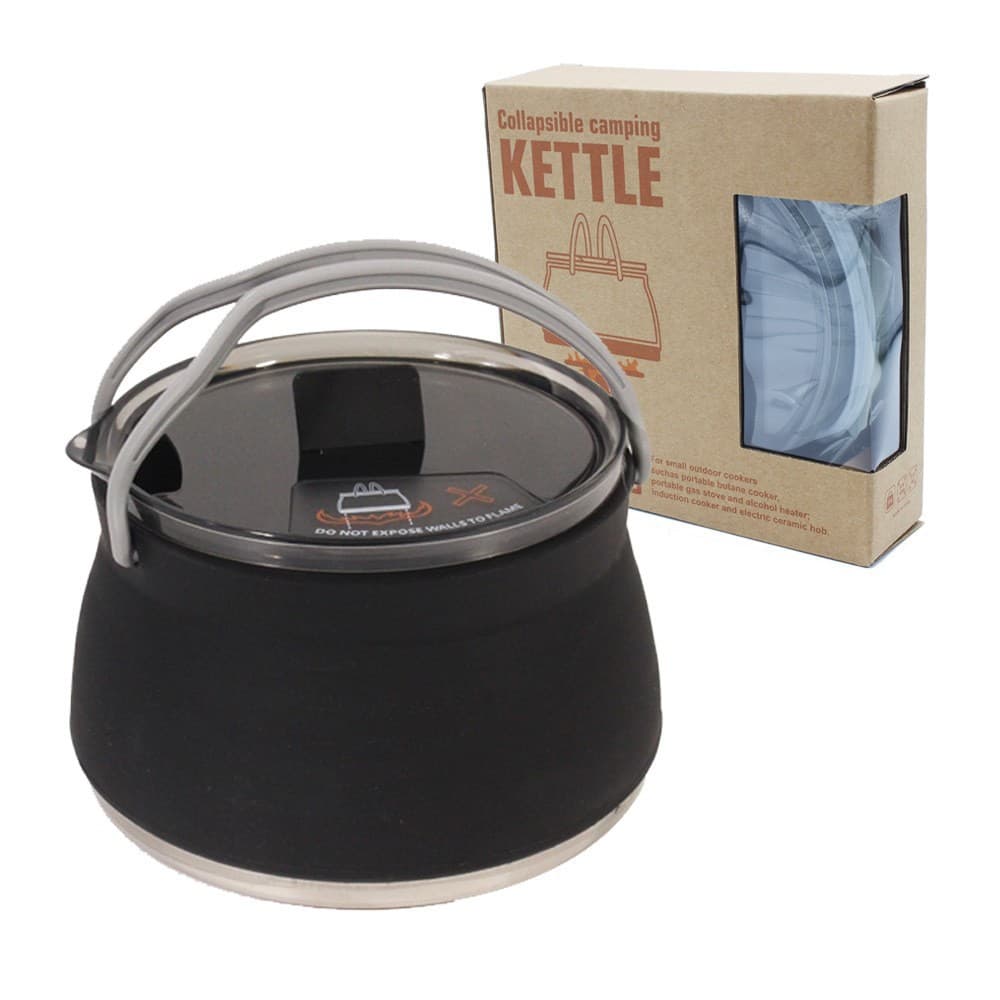 Outdoor Portable Kettle Folding Silicone Teapot Set thumbnail 3