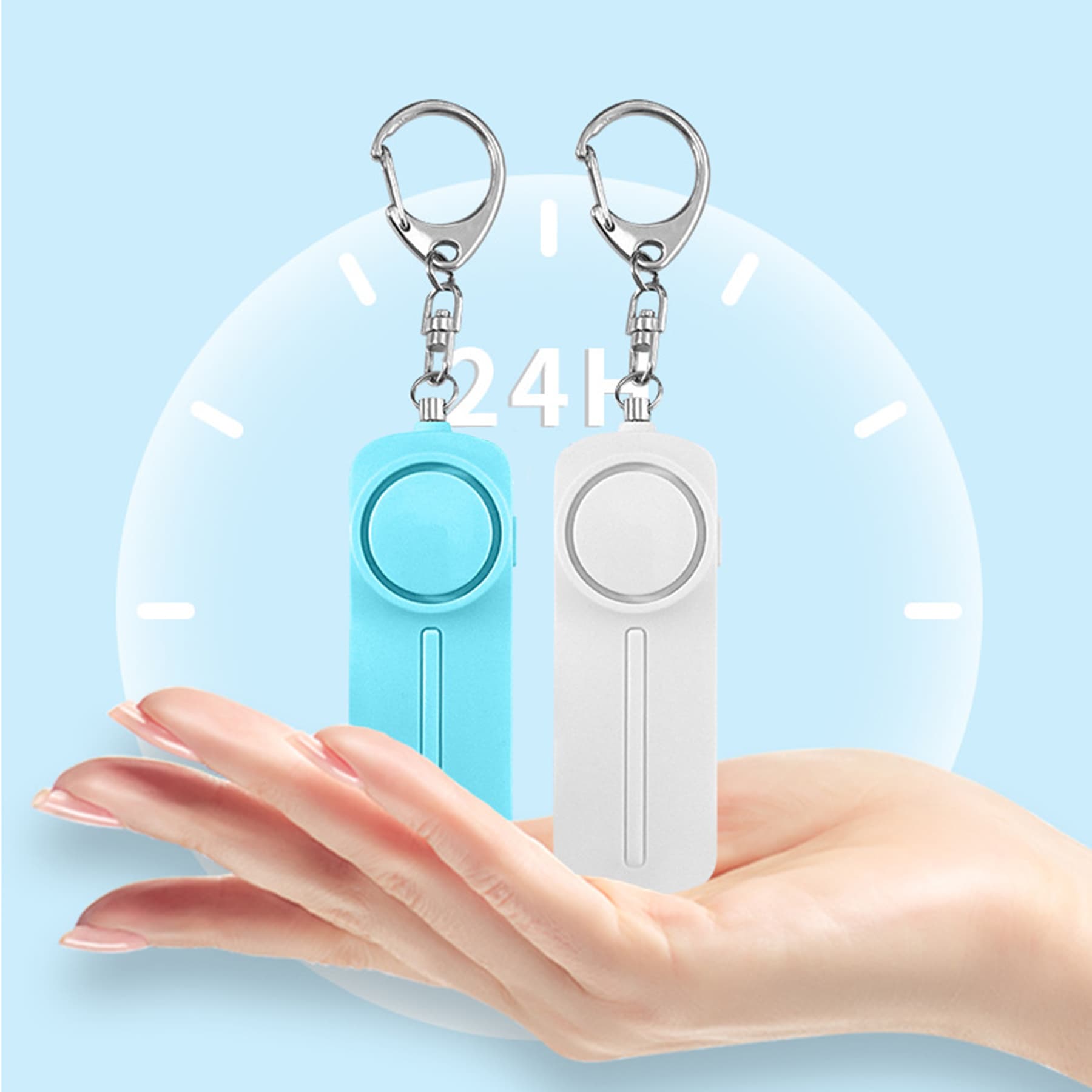 Self Defense Personal Alarm Keychain With Led Light thumbnail 7