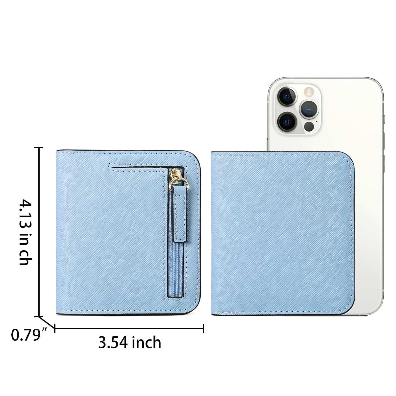 PU leather Coin Purse Wallet RFID Money Clip thumbnail 3