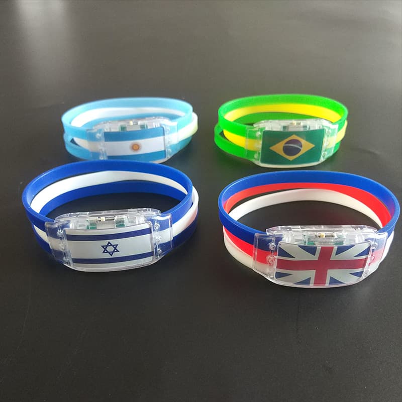 2022 World Cup Flag Led Wristband thumbnail 2