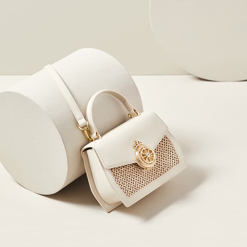 Genuine Leather woven cross-body bag thumbnail 3