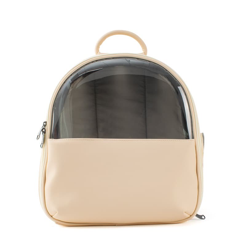 PVC And Leather Pet Backpack