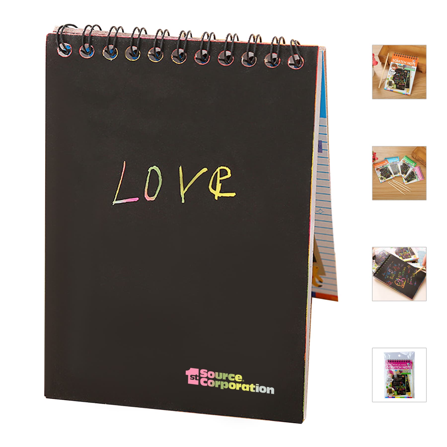 Rainbow Scratch Paper for Kids Arts and Crafts