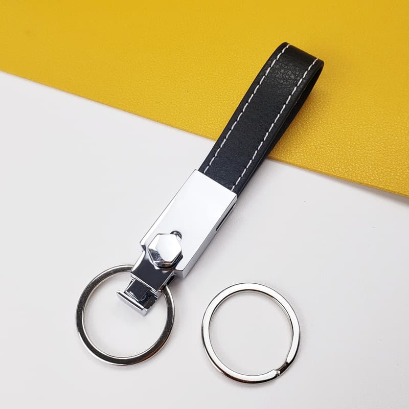 PU Leather Metal Key Chain thumbnail 3