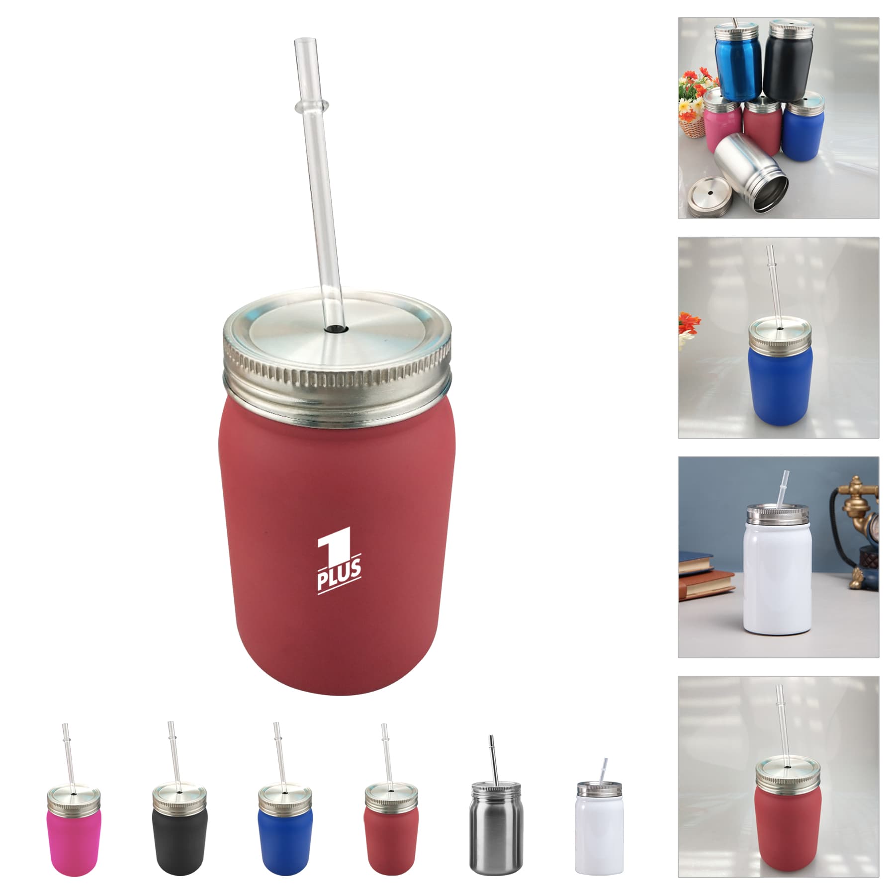 17Oz Stainless Steel Vacuum Insulated Marson Jar