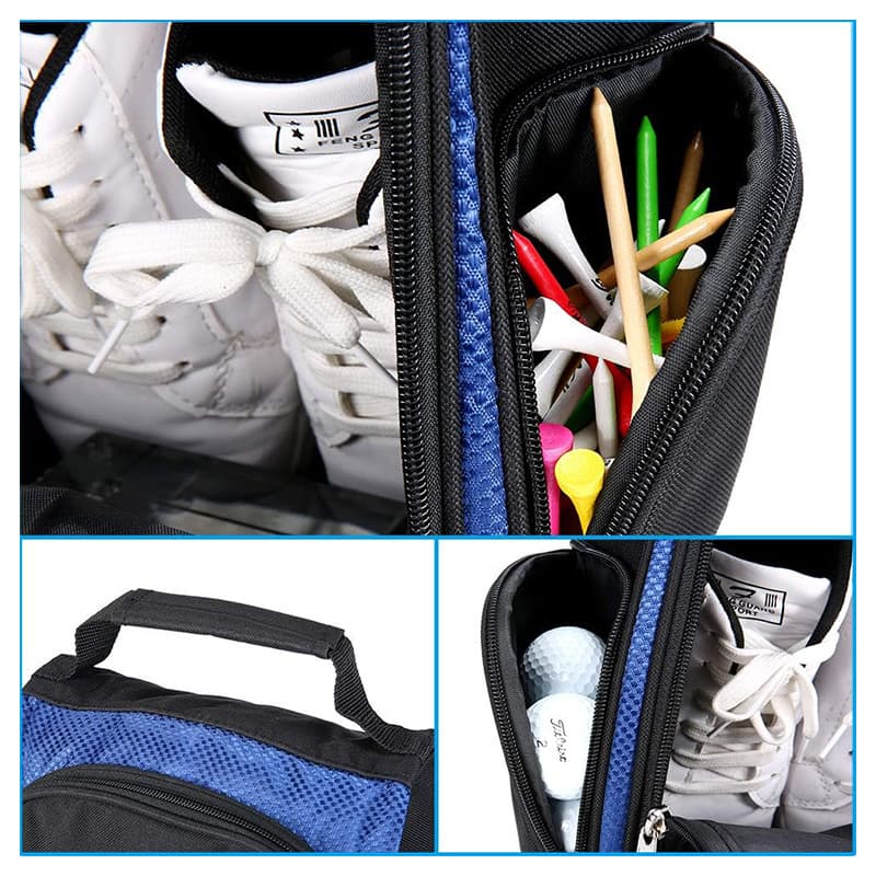 600D Golf Shoe Bags With Pockets thumbnail 2