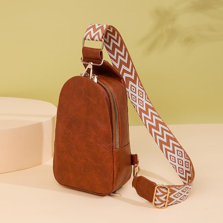 PU Leather Small Crossbody Sling Backpack Multipurpose thumbnail 3