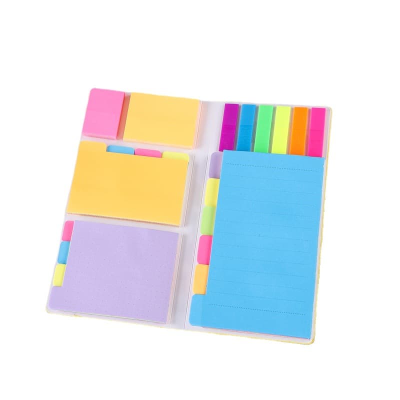 Colored Divider Self-Stick Notes Pads Bundle