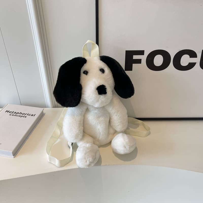 Cotton Plush puppet dog backpack for kids thumbnail 12