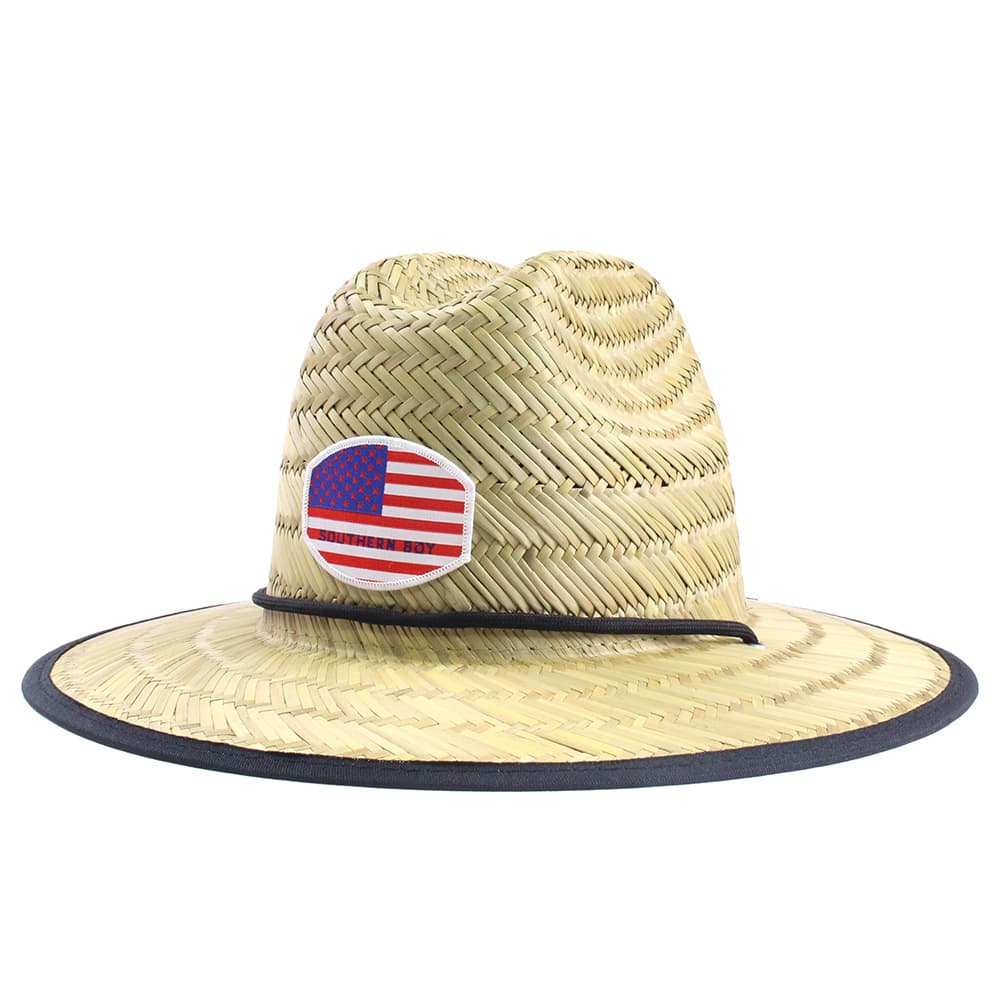 Straw Hat w/ Custom Patch