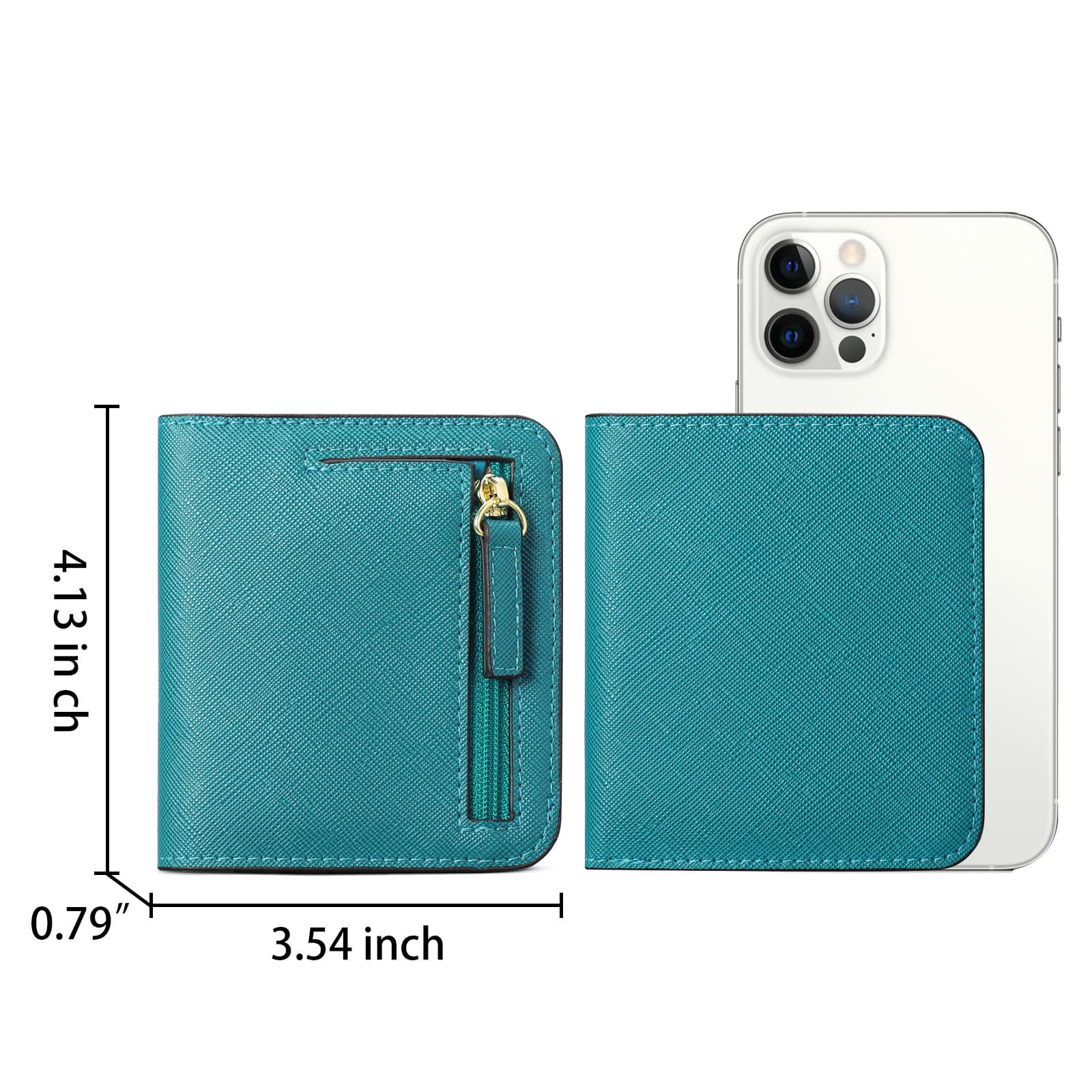 PU leather Coin Purse Wallet RFID Money Clip thumbnail 6