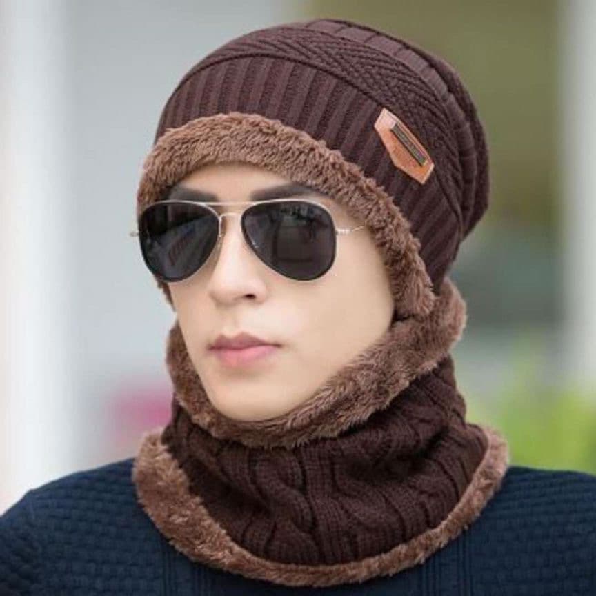 Warm Winter Beanie Hat & Scarf Set thumbnail 2