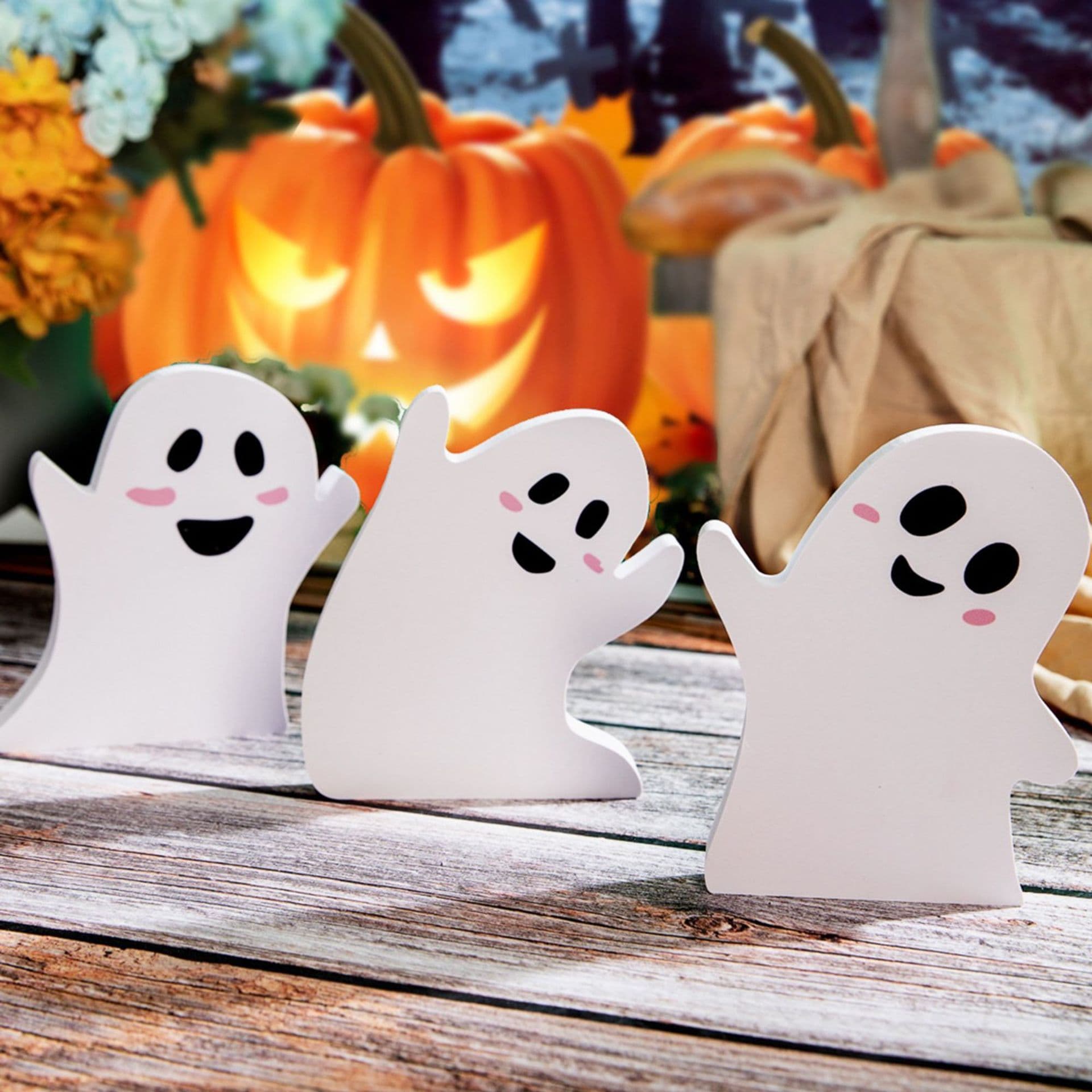 Plastic Halloween Ghost Decoration Pendant