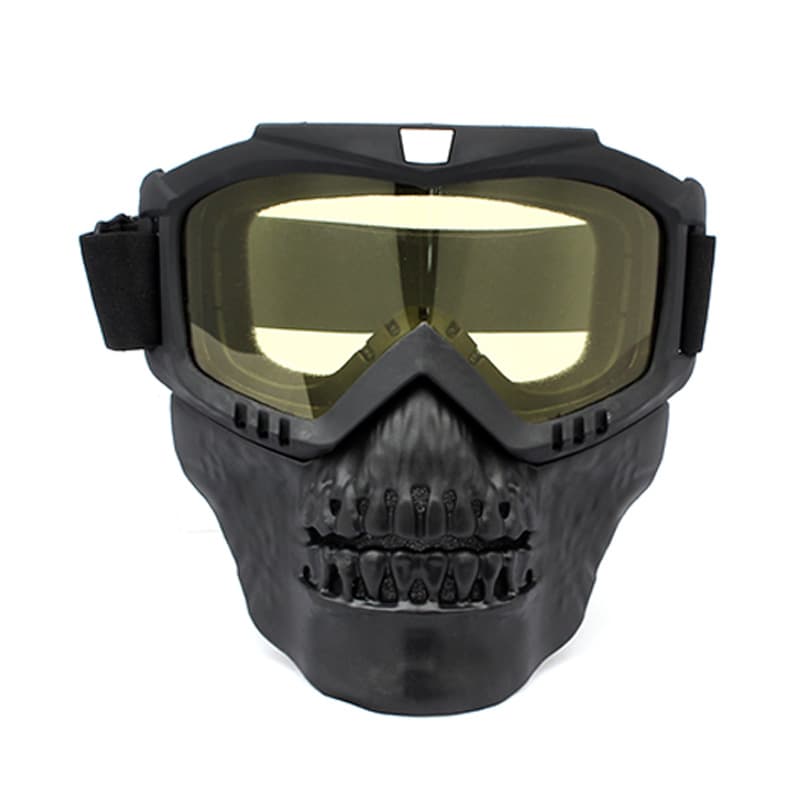 Detachable Cross Country Riding Ski Goggles Skull Face Mask thumbnail 6