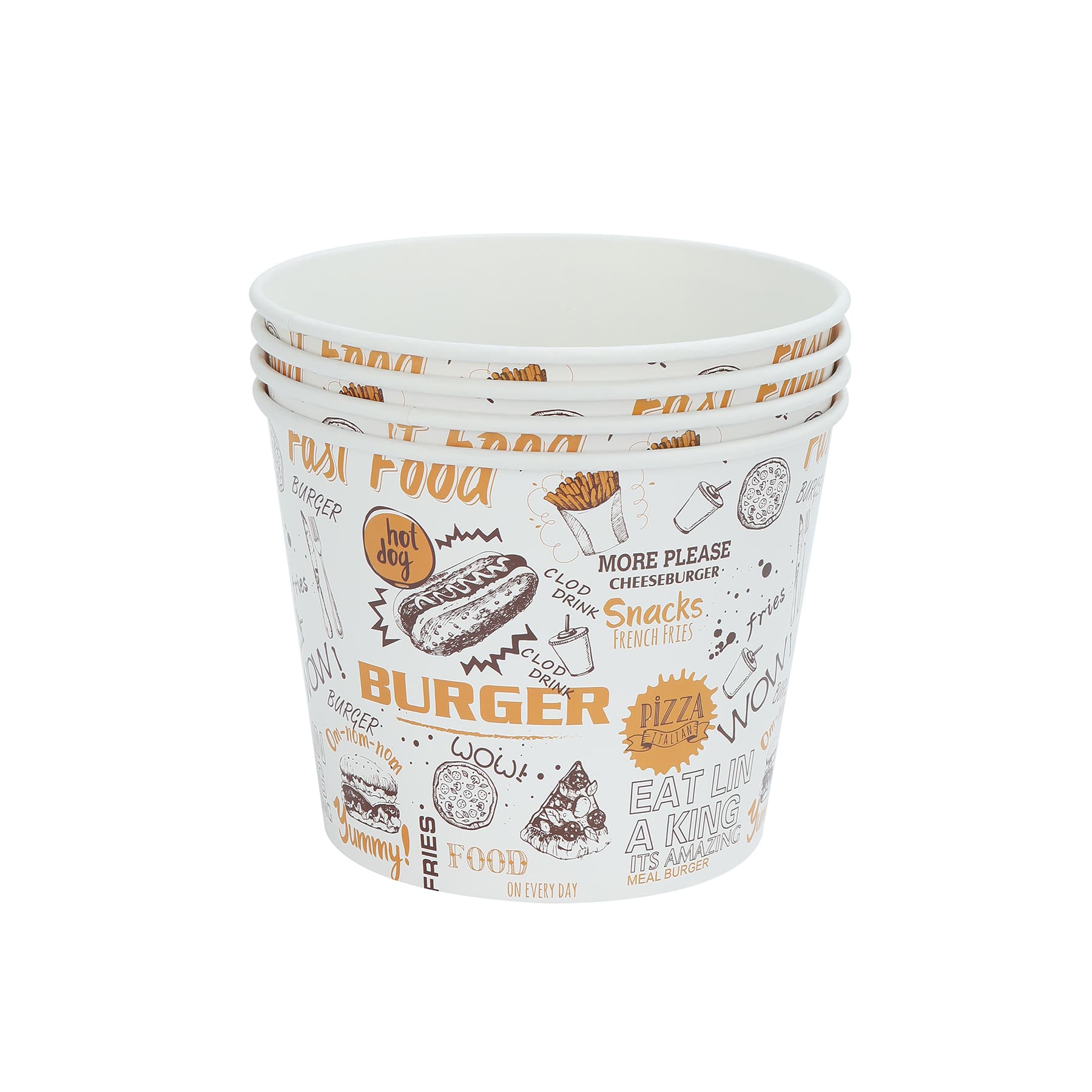Custom 150 oz Fried Chicken Paper Bucket thumbnail 2