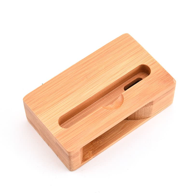 Bamboo Wooden Desktop Mobile Phone Speaker Holder thumbnail 6