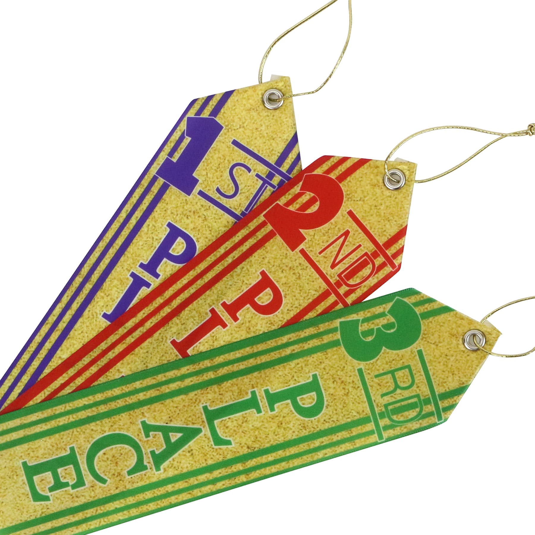 2"x6" Sublimated Polyester Award Ribbons