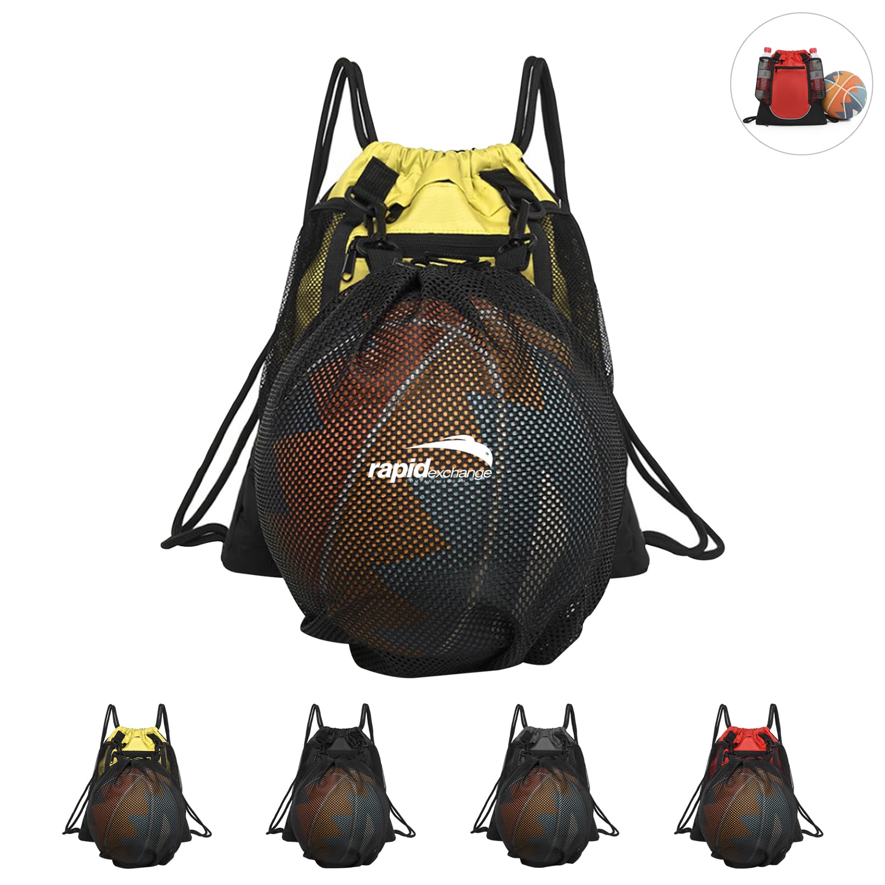 Basketball Drawstring Gym Backpack
