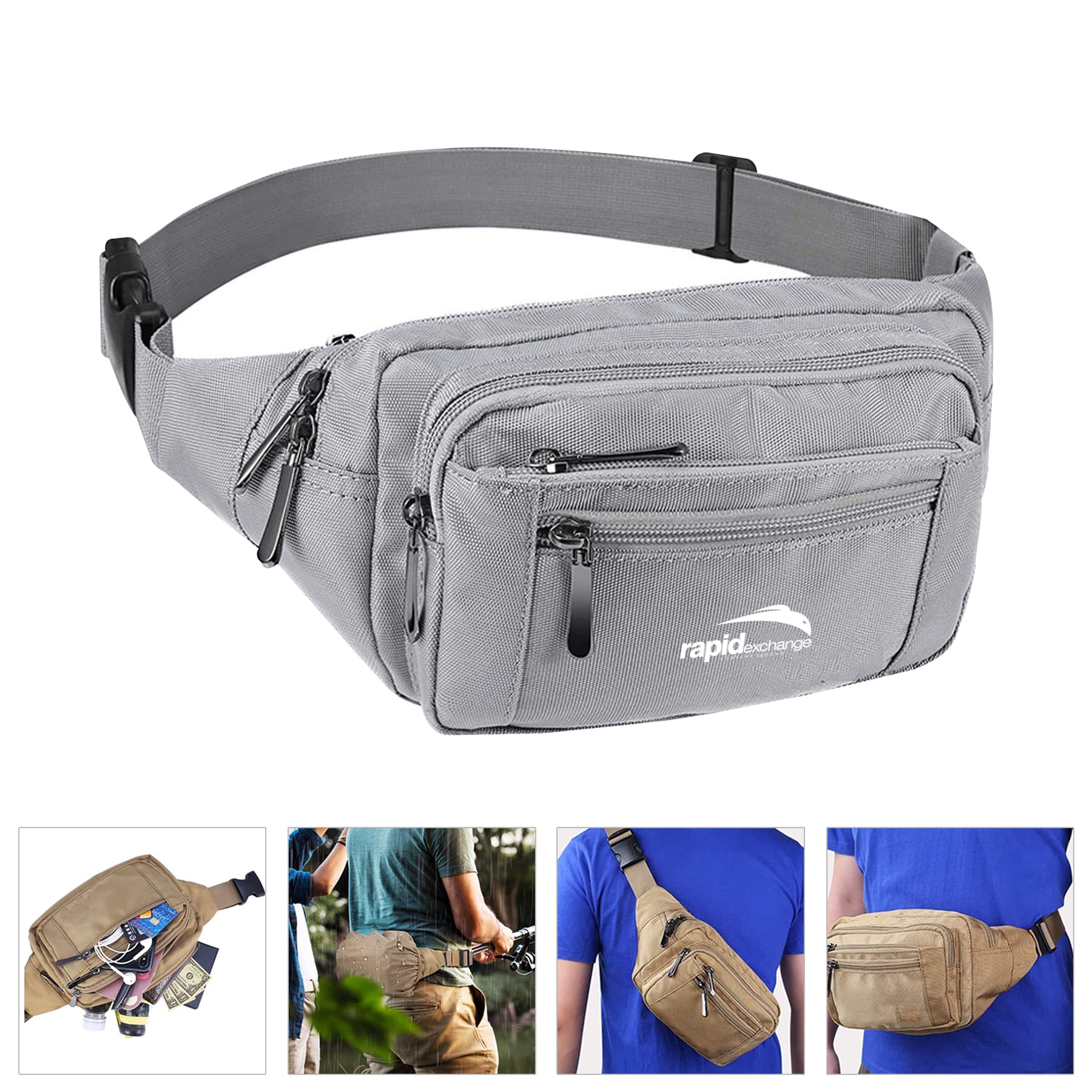 Large Capacity Waterproof Casual Bum Hip Waist Bag