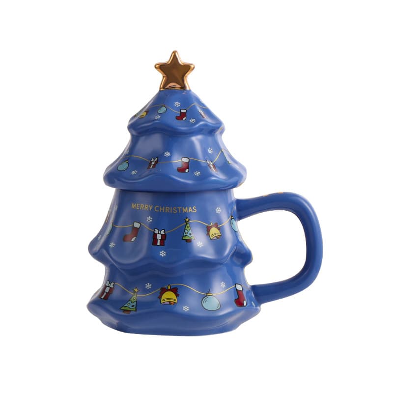 Christmas Theme Cup Tree Large Capacity Mug thumbnail 5
