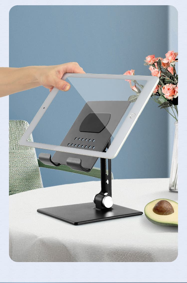 Adjustable Desktop Aluminum Tablet Holder Stand