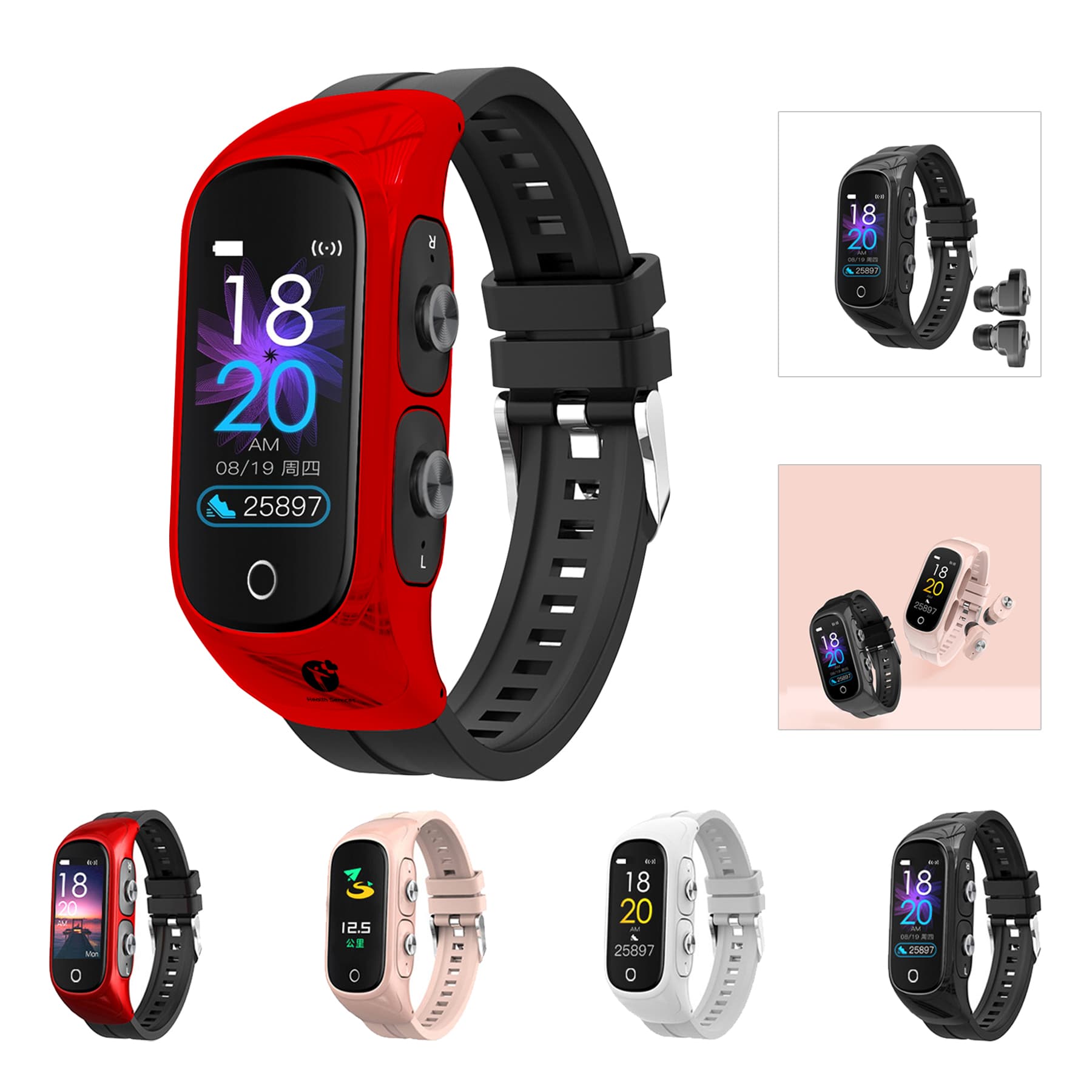 Bluetooth Headset Smart Watch Two-In-One