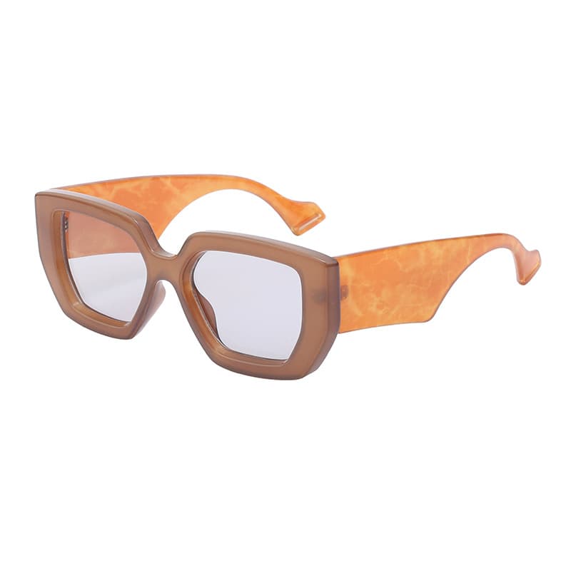 UV Protection Unisex Vintage Square Sunglasses thumbnail 2