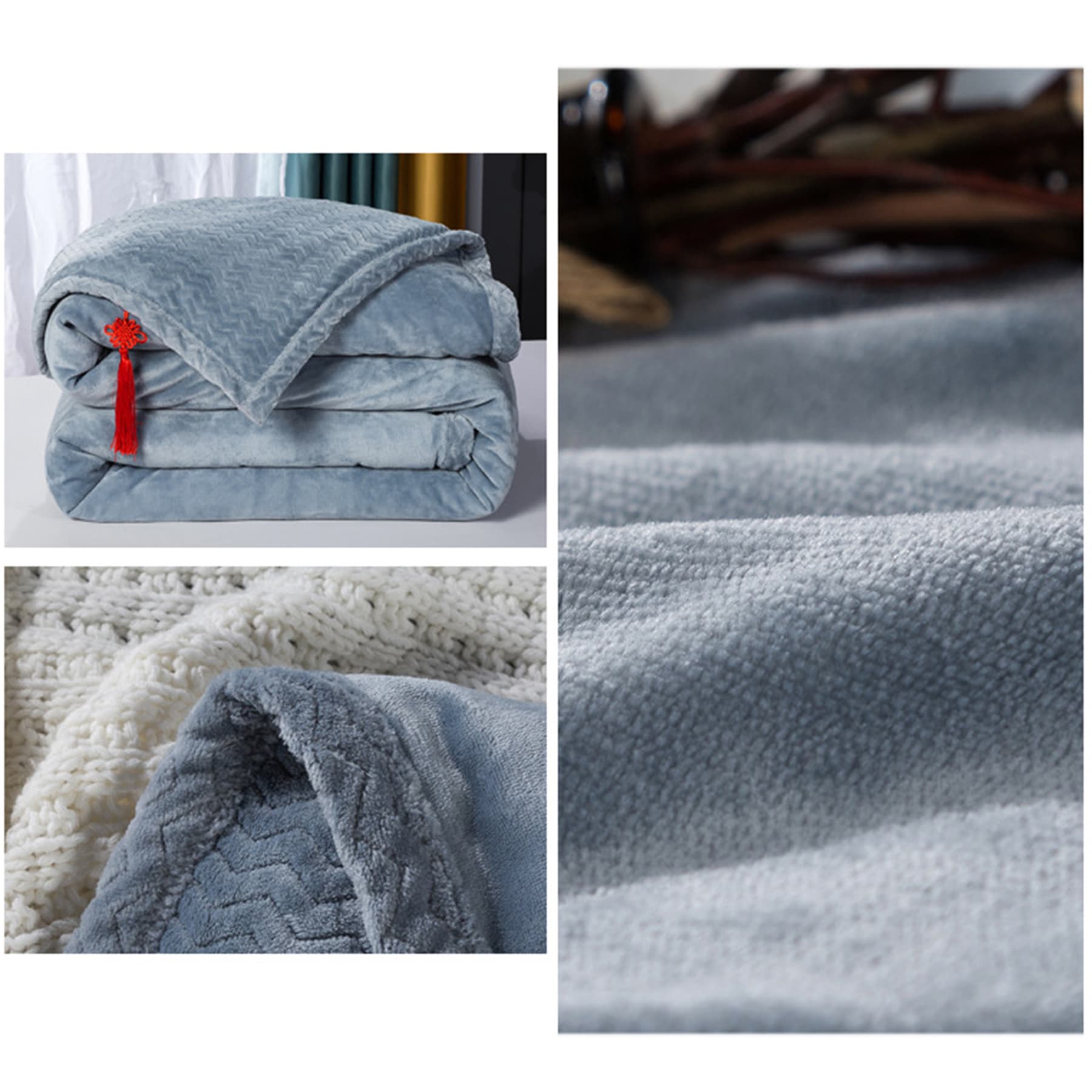 Sherpa Fleece Bed Blanket thumbnail 8