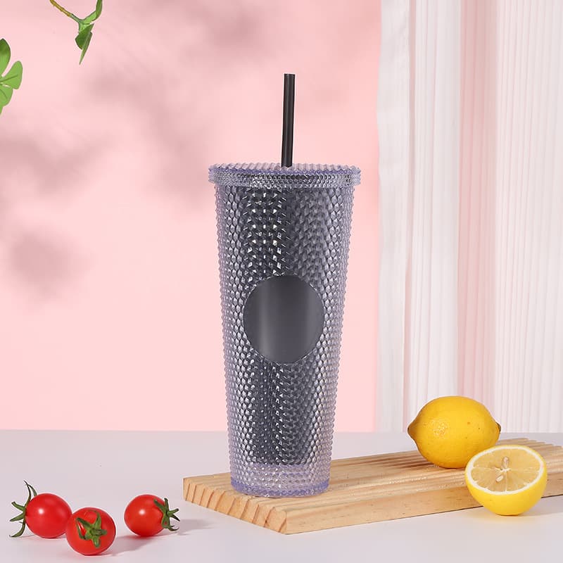 24oz Barbie Pink Plastic Durian Straw Cup thumbnail 17