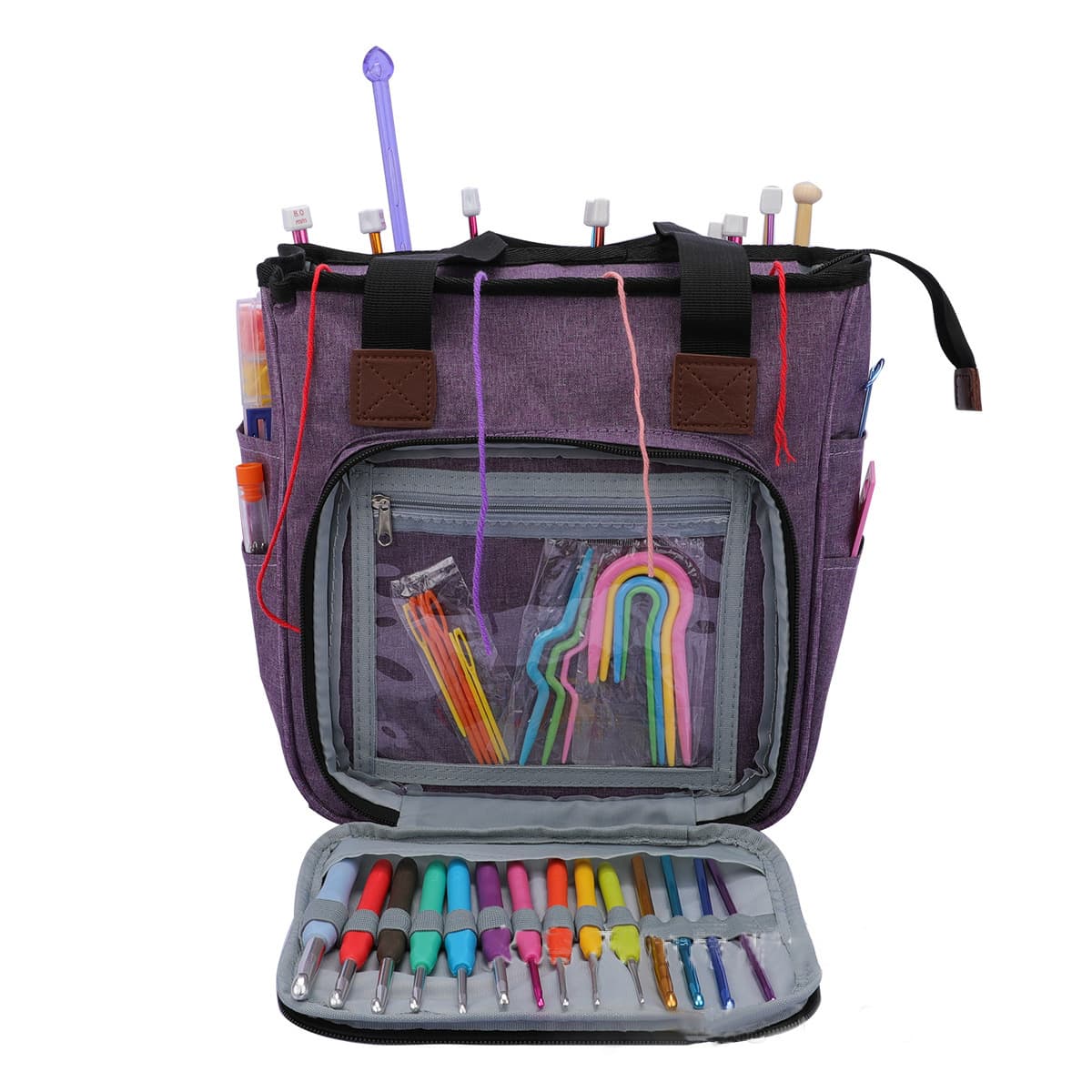Multifunctional Portable Knitting tote bag thumbnail 2