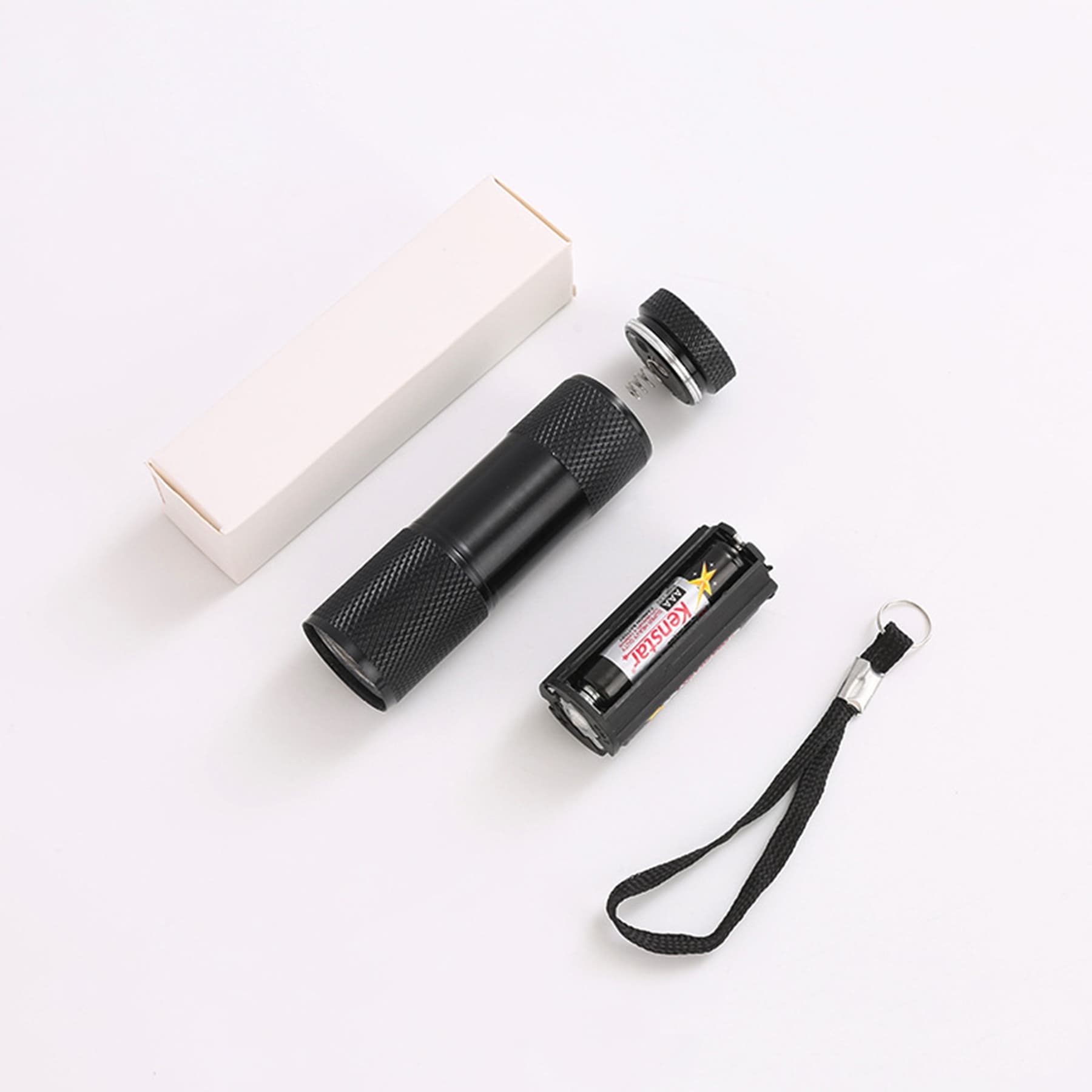 Aluminum 9 Led Flashlight with Strap