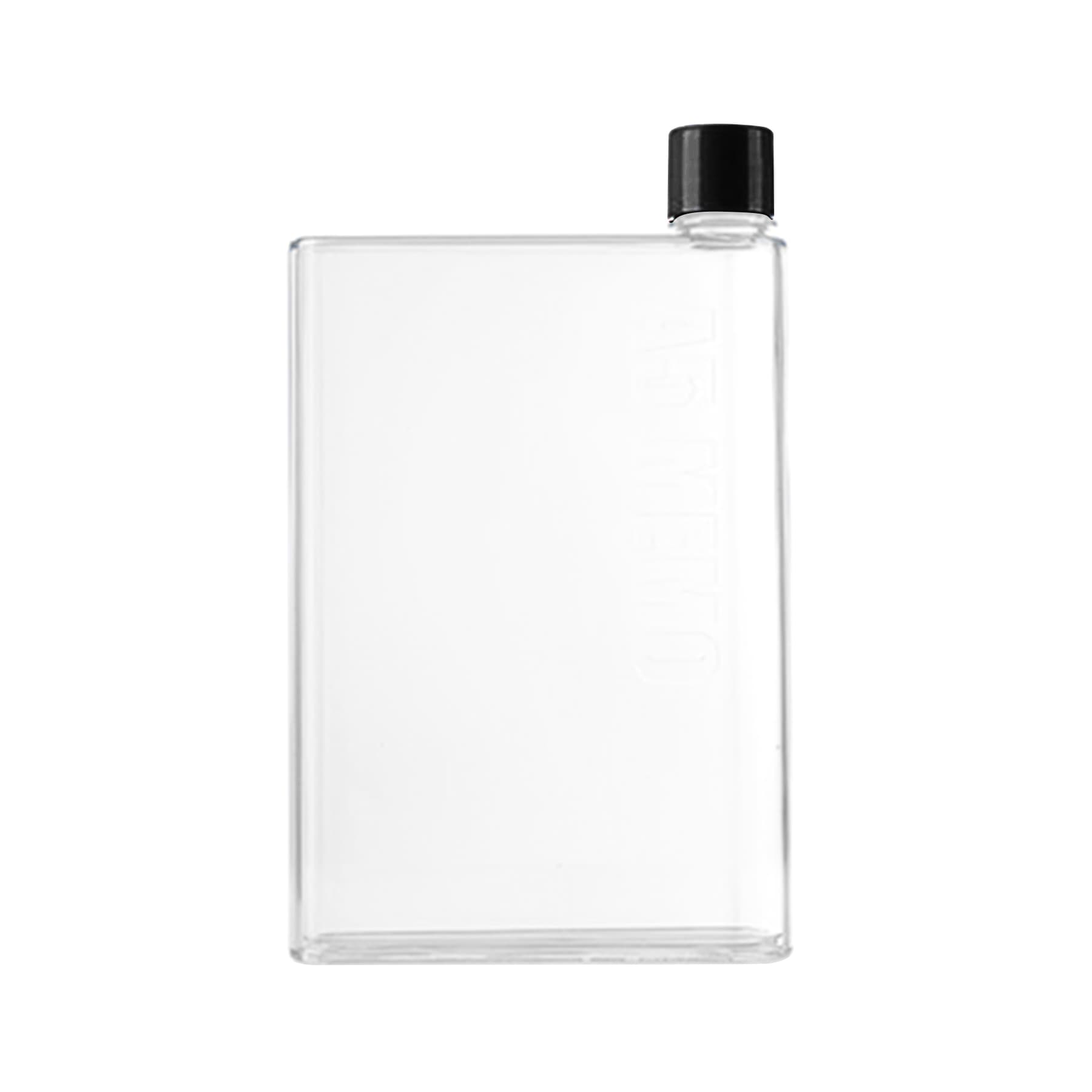 16 Oz. A5 Notebook Transparent Flat Water Bottle