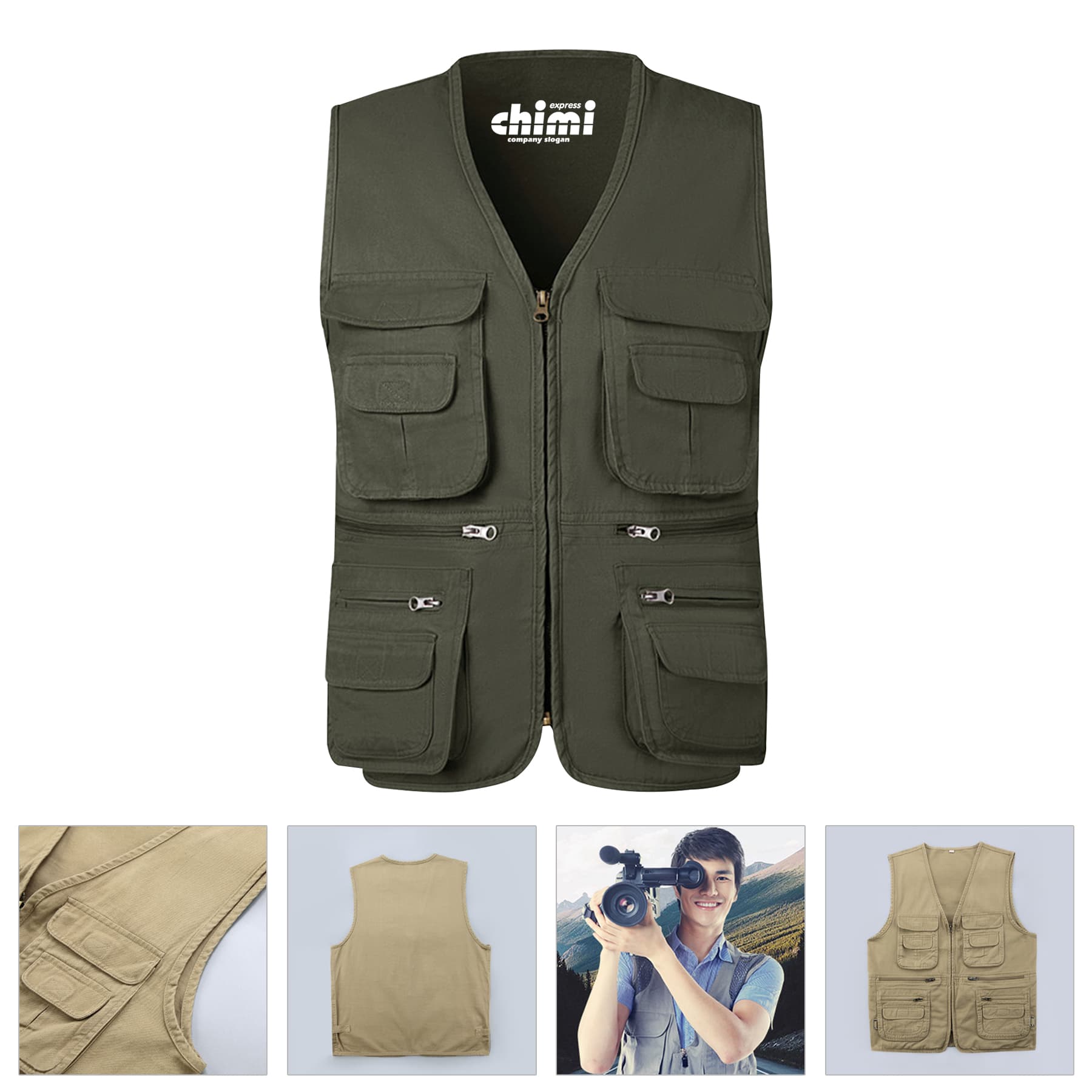 Multi-Pockets Utility Vest