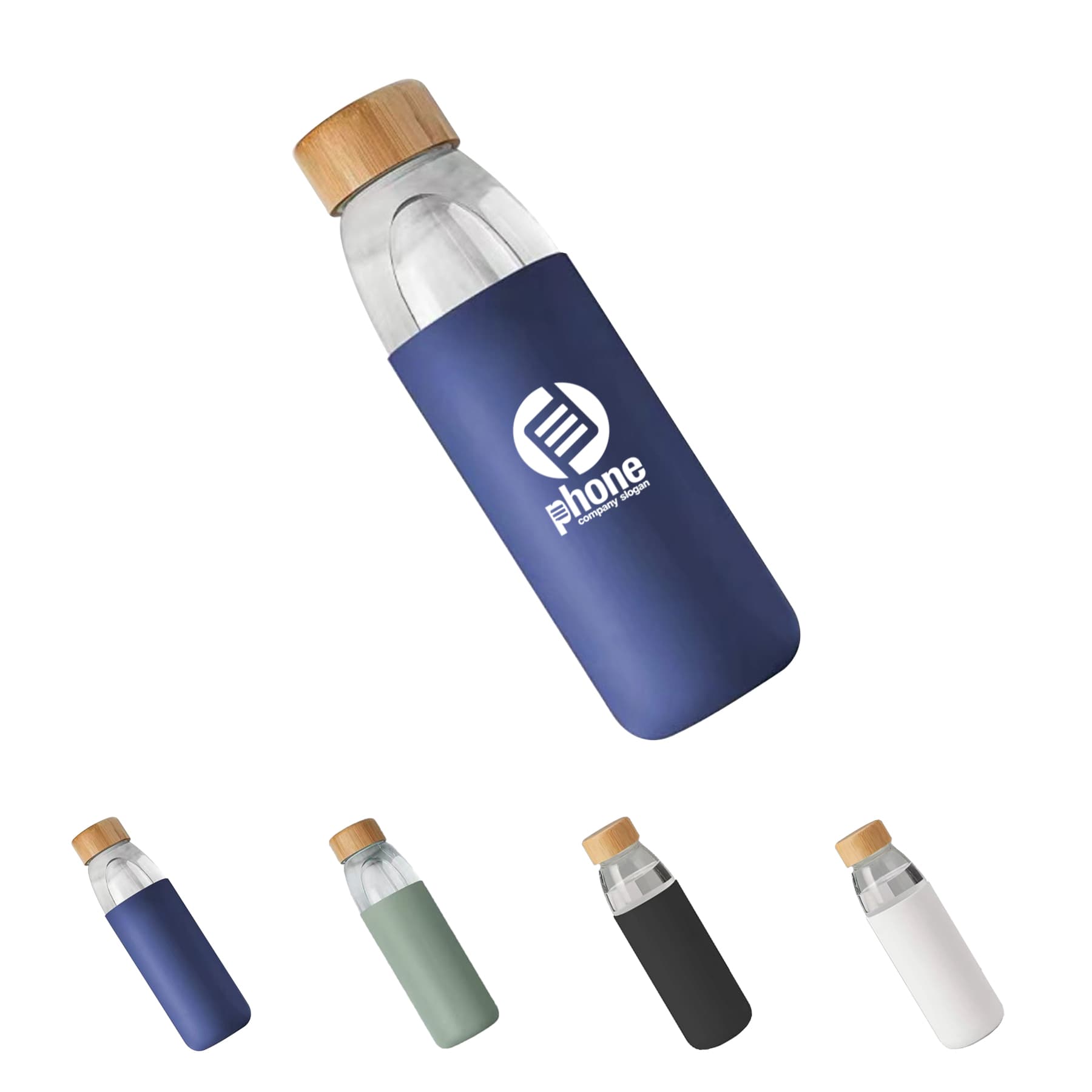 18Oz Water Bottle With Bamboo Lid