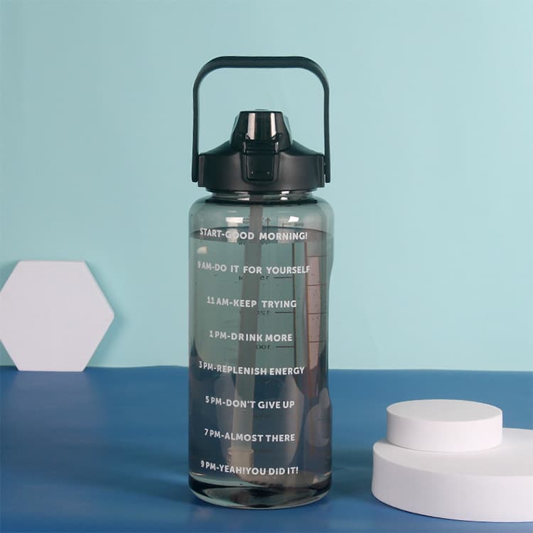 2L Sports Water Bottle With Time Marker thumbnail 2