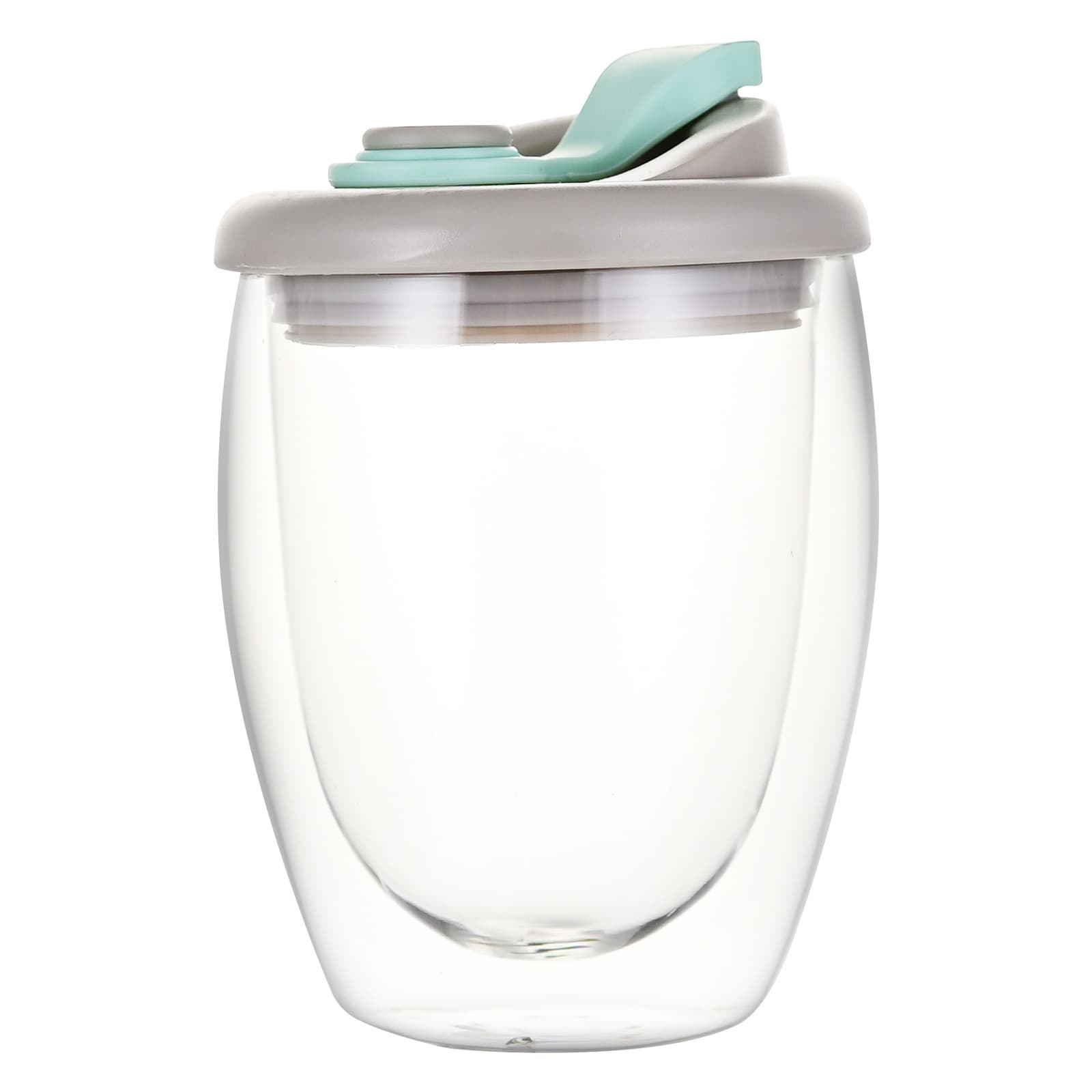 12 OZ Double Wall Glass Coffee Mug