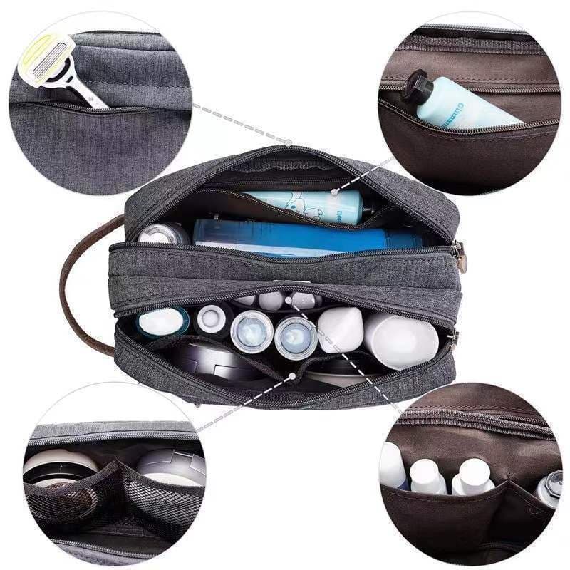 Canvas Toiletry Bag Hanging Dopp Kit Unisex thumbnail 3