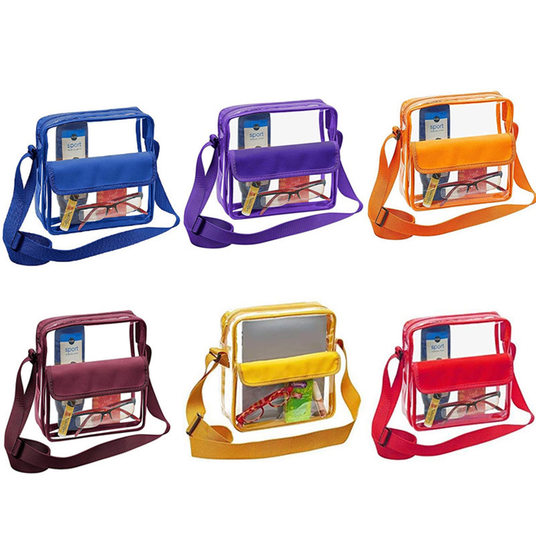 Pvc Transparent Crossbody Single Shoulder Bag thumbnail 7