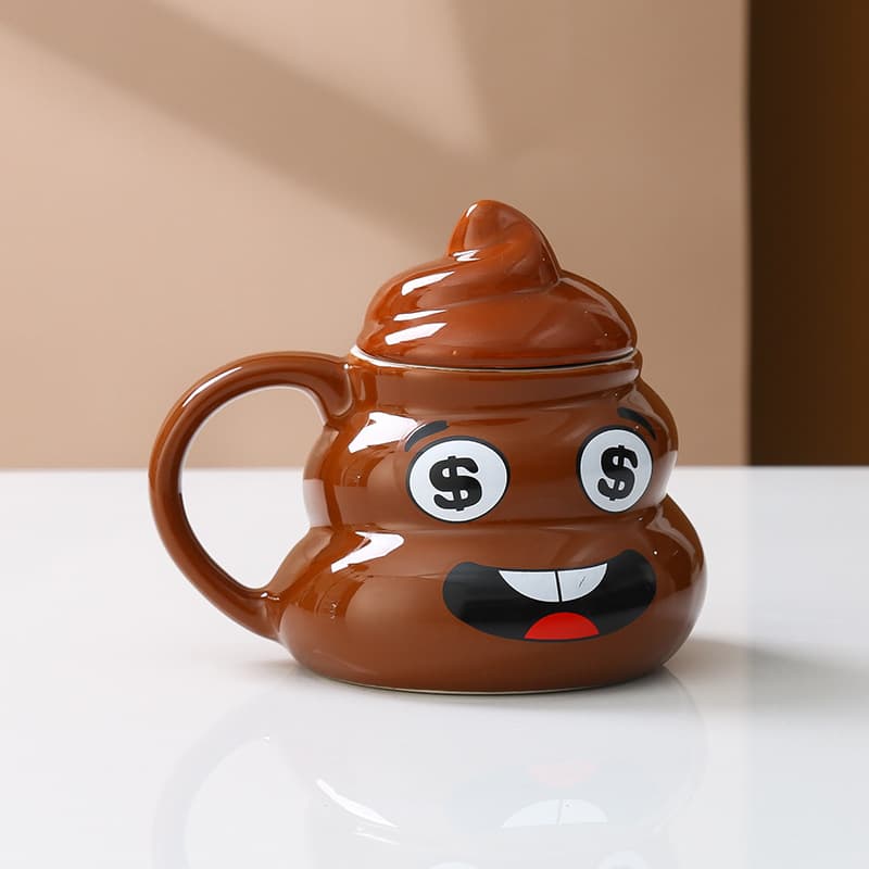 16 Oz Ceramic Funny Poop Shaped Mugs thumbnail 2