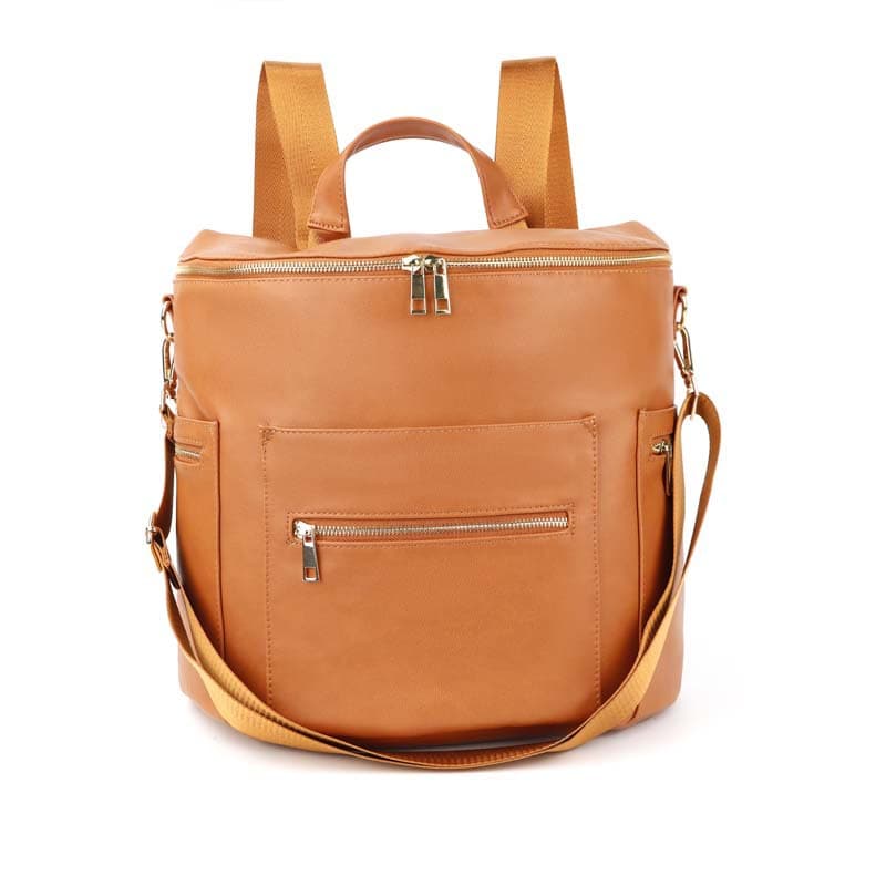 Stroller Straps and Insulated Pockets Leather Baby Bag thumbnail 5