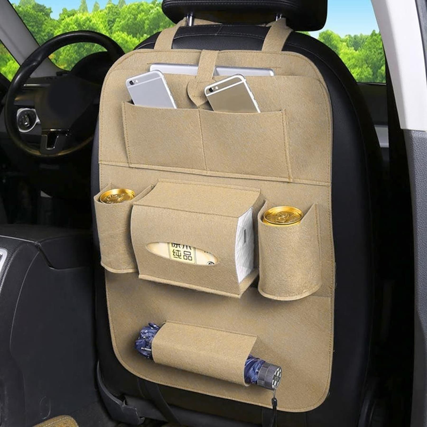 Felt Car Seat Backseat Organizer thumbnail 6