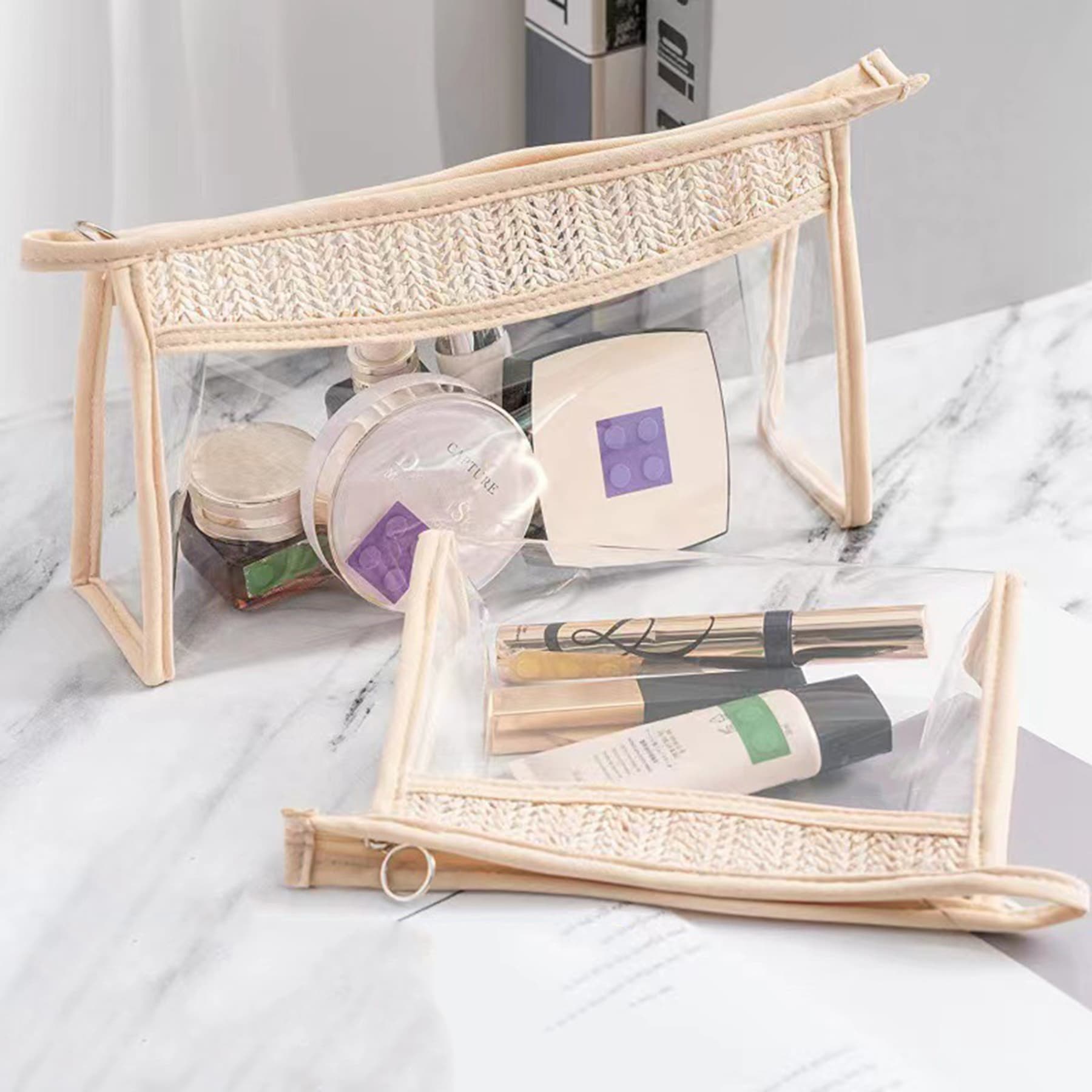 Clear Cosmetic Bag with Zipper thumbnail 5