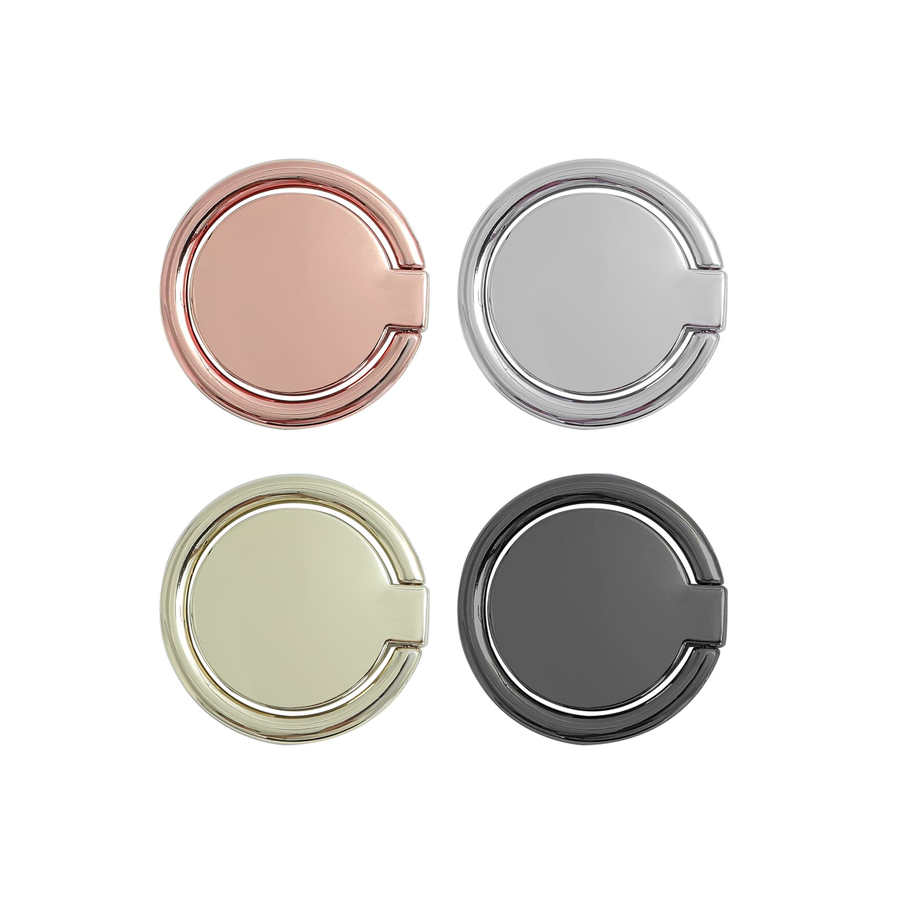 Customized Rotatable Zinc Alloy Round Phone Stand Ring