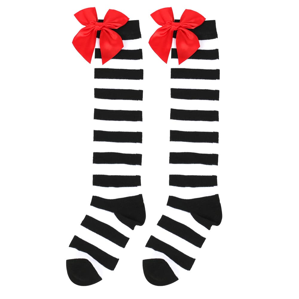 Bow Christmas Knee High Socks For Women thumbnail 4