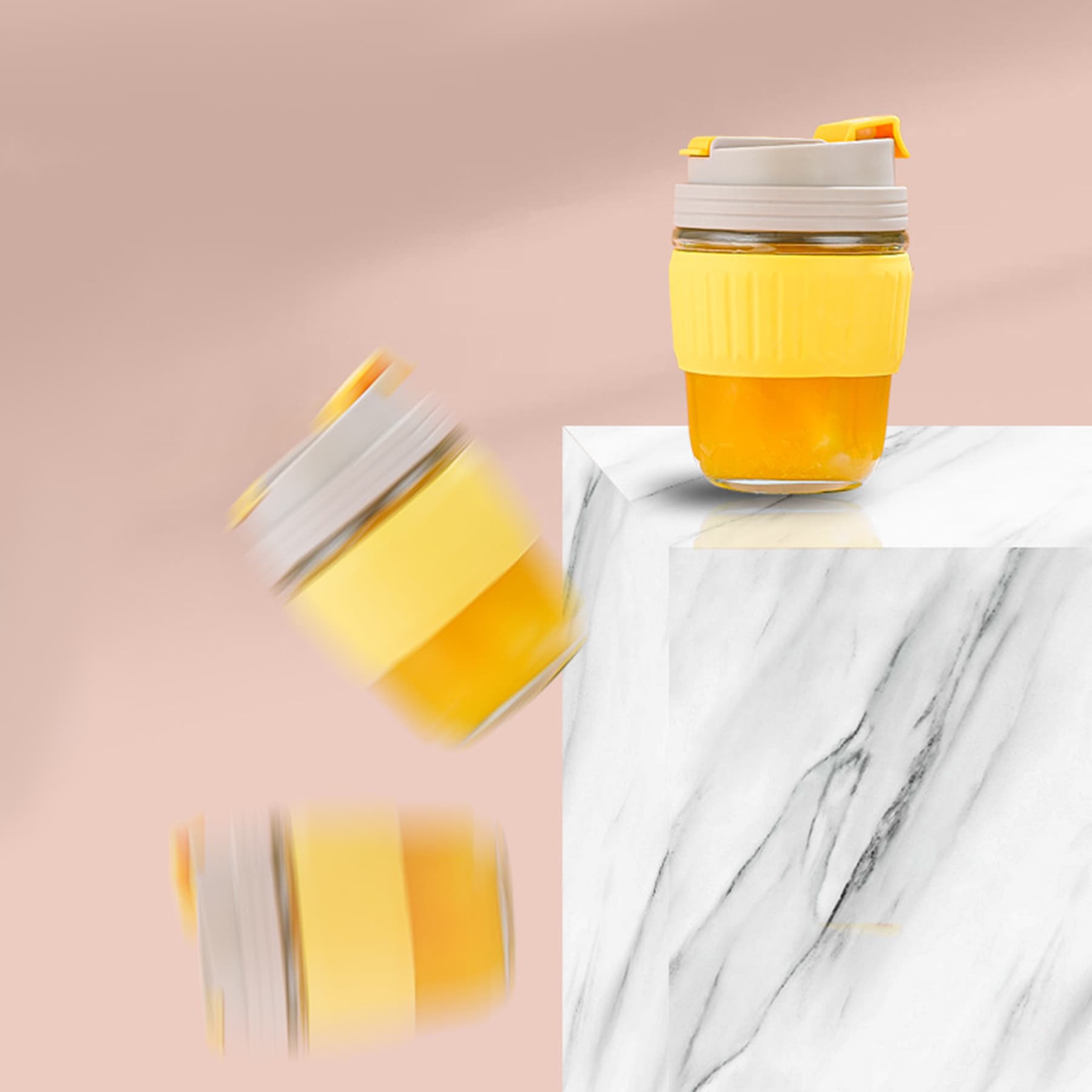 12oz Glass Travel Mug thumbnail 6