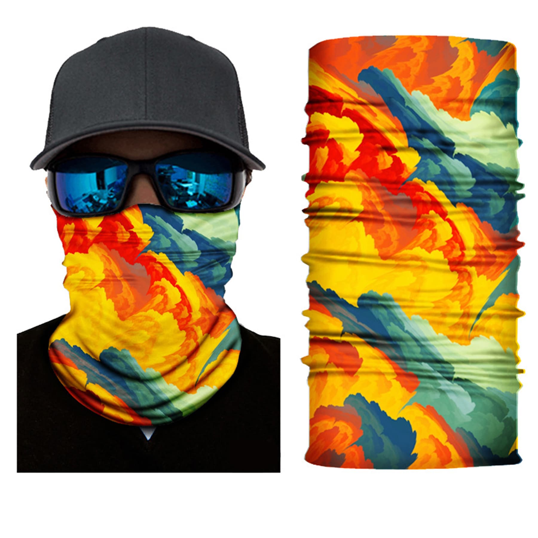Kids 9x16" Polyester Full Color Neck Gaiter thumbnail 3